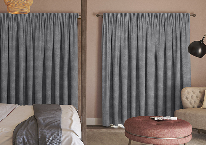 Florence Faux Suede, Dusky Purple - Made to Measure Curtains - Image 7